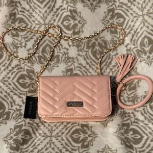 NWT Bebe Blush Quilted Crossbody Bag with Tassel